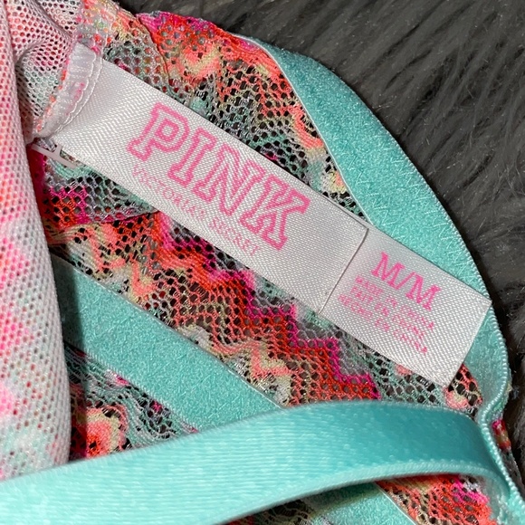 EUC Victoria’s Secret PINK Lace Bralette Adjustable Strap Size Medium - Picture 7 of 8